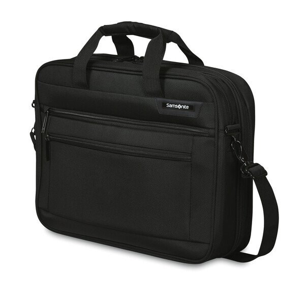 Samsonite® Classic Business Perfect Fit Two Gusset Polyester Computer Portfolio