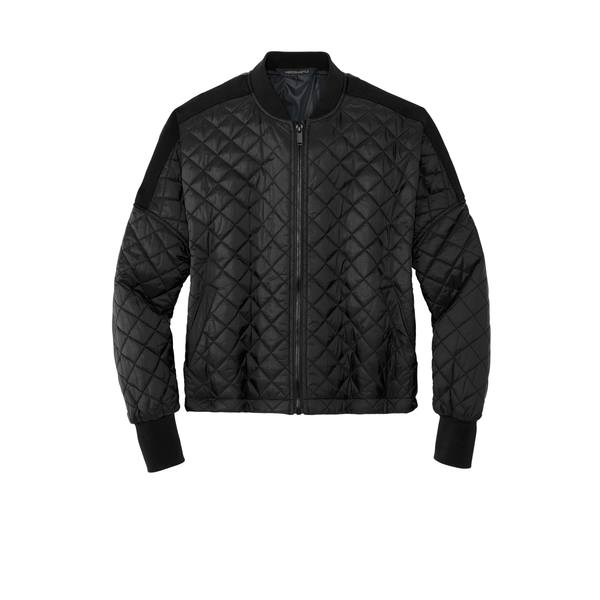 MERCER+METTLE™ Quilted Nylon Full-Zip Boxy Ladies' Jacket