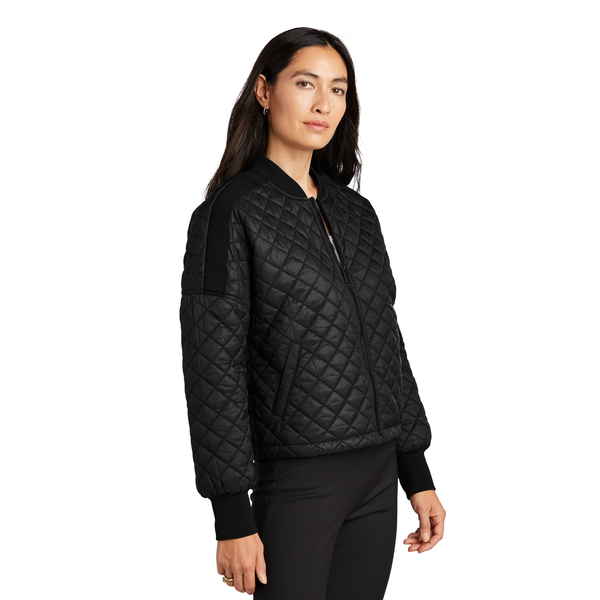 MERCER+METTLE™ Quilted Nylon Full-Zip Boxy Ladies' Jacket