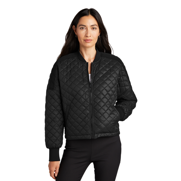 MERCER+METTLE™ Quilted Nylon Full-Zip Boxy Ladies' Jacket