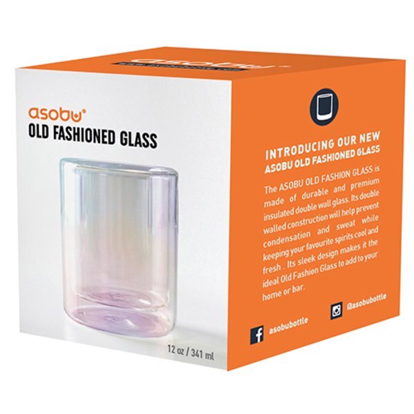Asobu® Double Wall Old Fashioned Glass, 12oz.