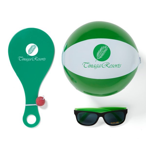 Outdoor Paddleball, Beach Ball & Sunglasses Kit