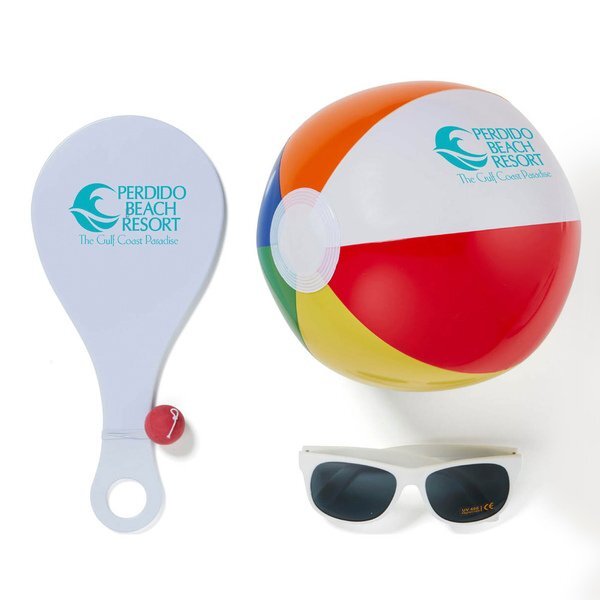 Outdoor Paddleball, Beach Ball & Sunglasses Kit