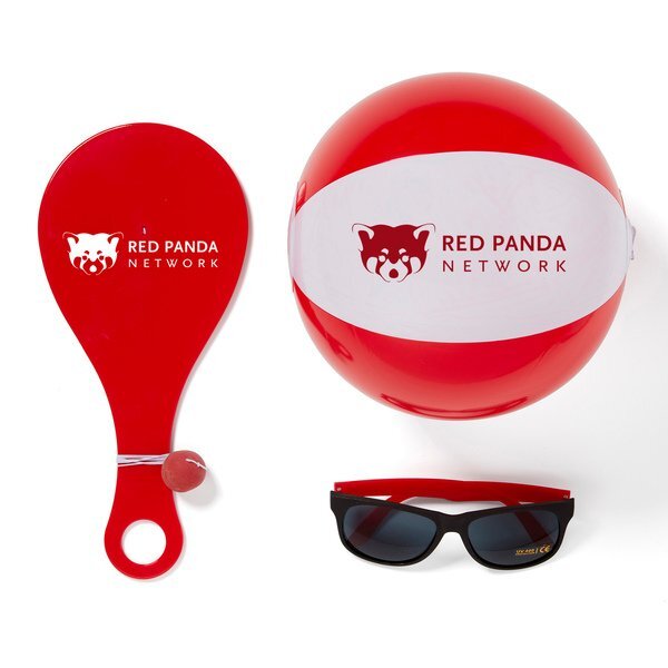 Outdoor Paddleball, Beach Ball & Sunglasses Kit