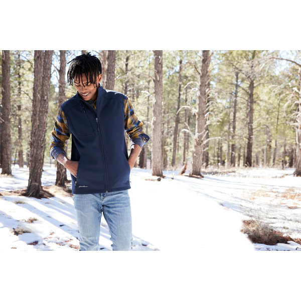 Eddie Bauer® Stretch Poly/Spandex Soft Shell Men's Vest