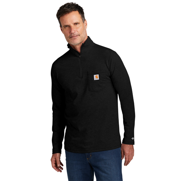 Carhartt Force® 1/4 Zip Cotton/Poly Long Sleeve Men's Shirt