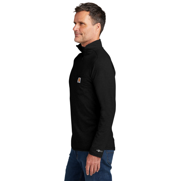Carhartt Force® 1/4 Zip Cotton/Poly Long Sleeve Men's Shirt