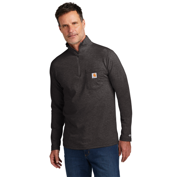 Carhartt Force® 1/4 Zip Cotton/Poly Long Sleeve Men's Shirt