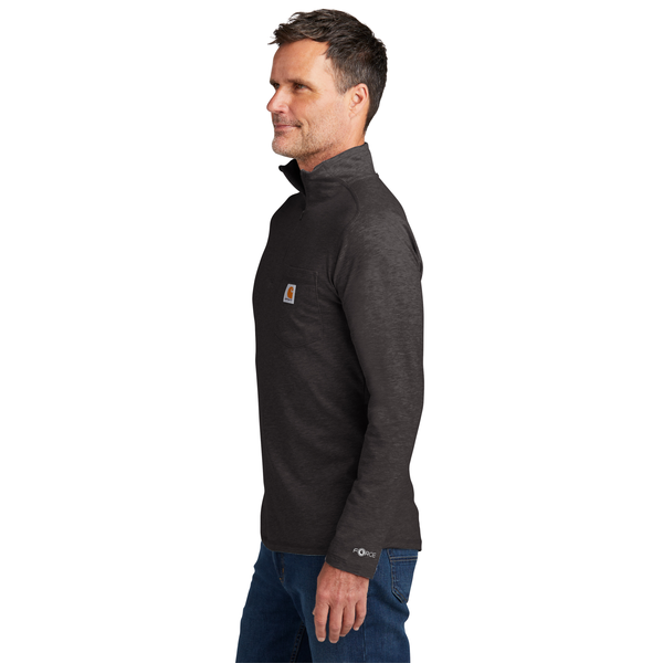 Carhartt Force® 1/4 Zip Cotton/Poly Long Sleeve Men's Shirt
