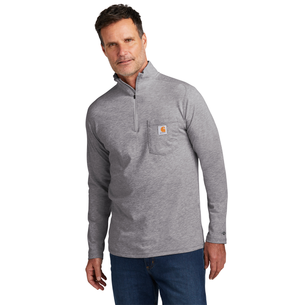 Carhartt Force® 1/4 Zip Cotton/Poly Long Sleeve Men's Shirt