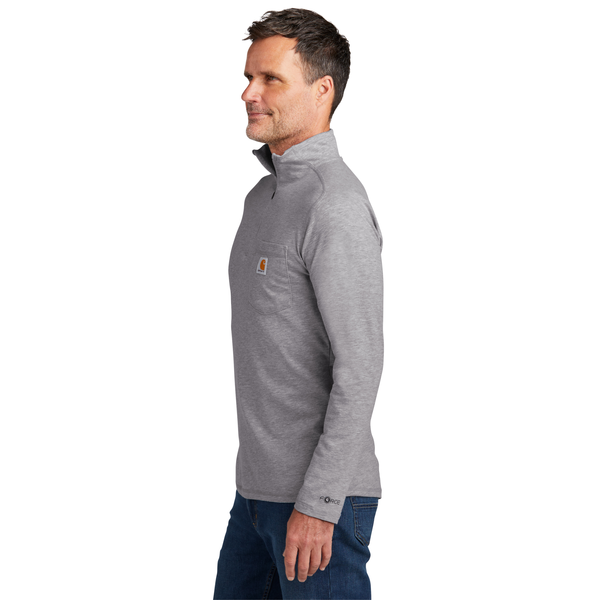 Carhartt Force® 1/4 Zip Cotton/Poly Long Sleeve Men's Shirt