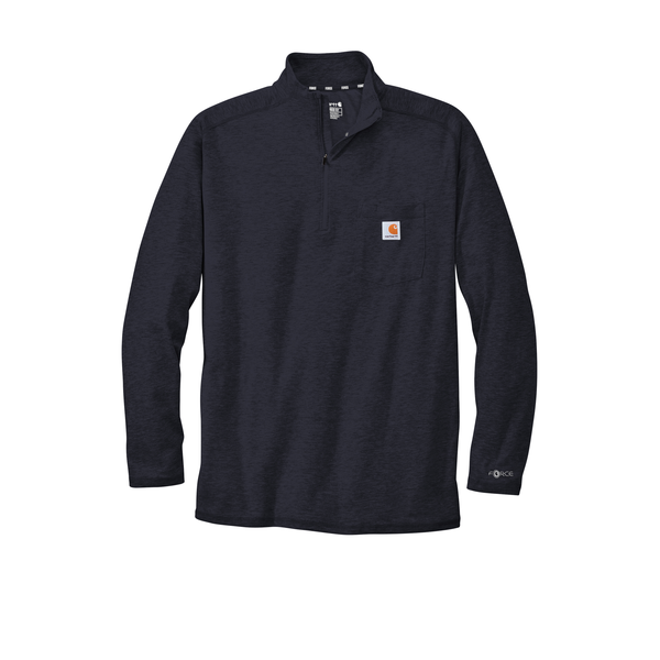 Carhartt Force® 1/4 Zip Cotton/Poly Long Sleeve Men's Shirt
