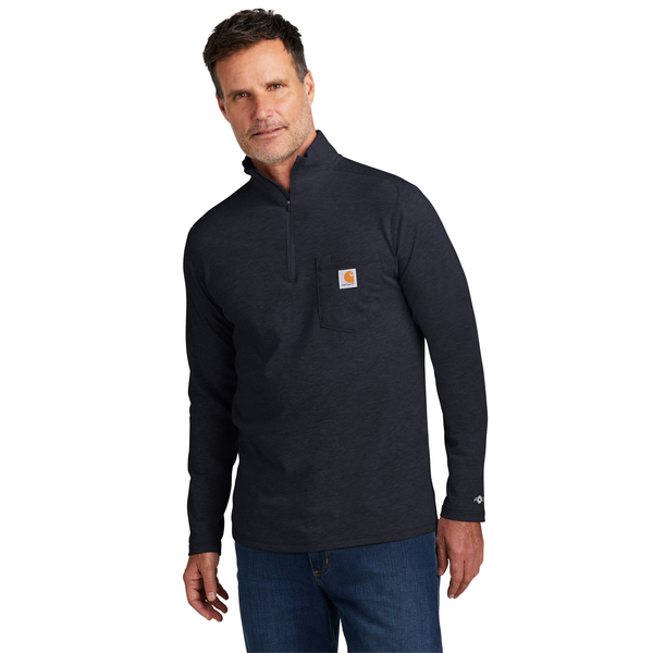 Carhartt Force® 1/4 Zip Cotton/Poly Long Sleeve Men's Shirt