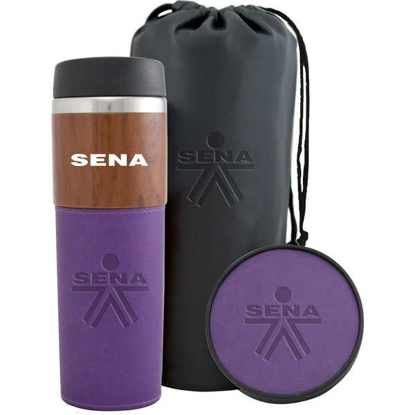 Alta Woodgrain Tumbler & Coaster Gift Set
