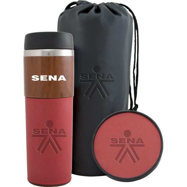 Alta Woodgrain Tumbler & Coaster Gift Set