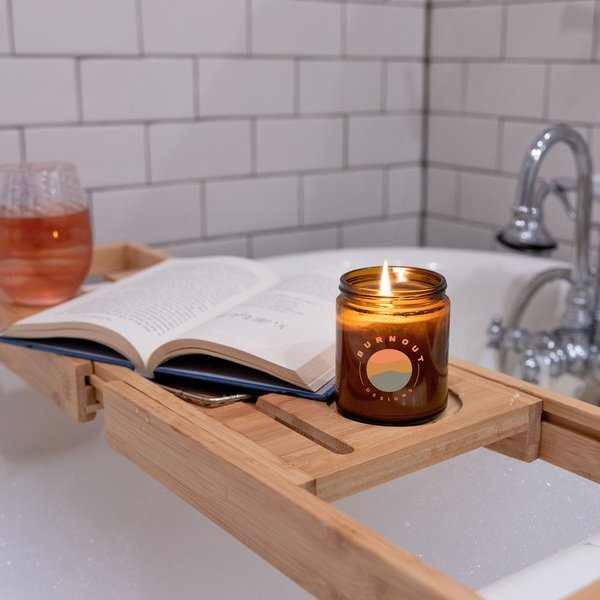 Glass Jar Candle w/ Lid, 8oz.