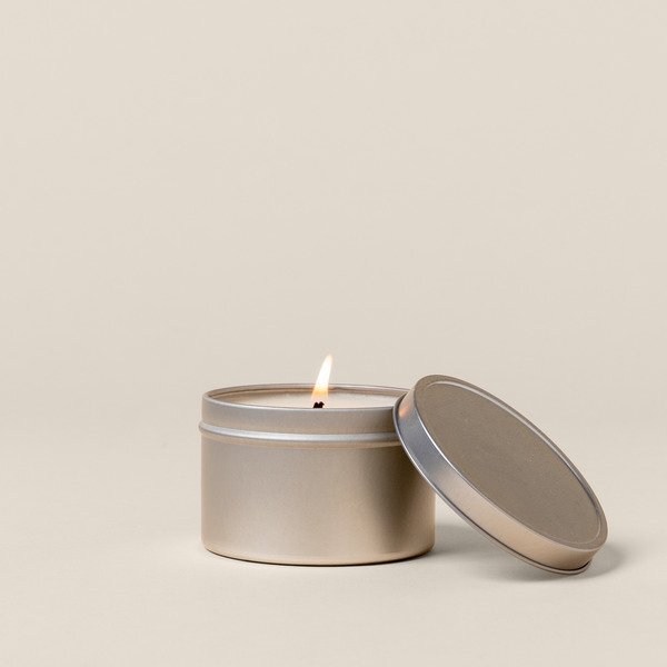 Soy-Based Wax Candle Tin, 8oz.