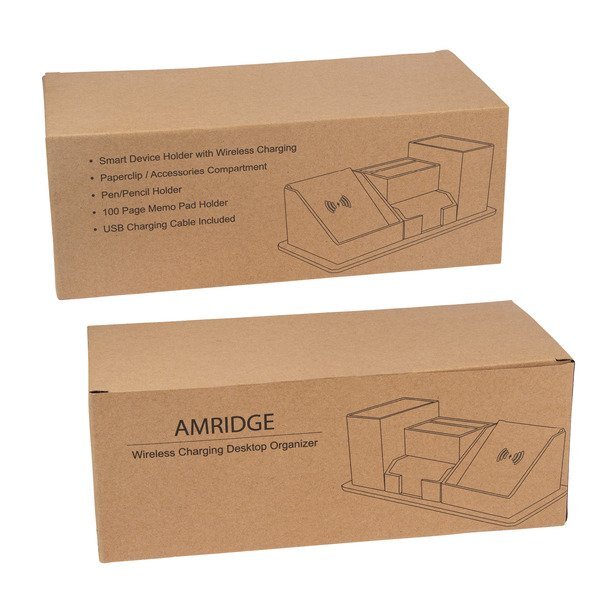 Amridge Wireless Charging Desk Organizer