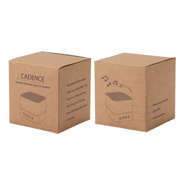 Cadence Bamboo Wireless Light-Up Speaker