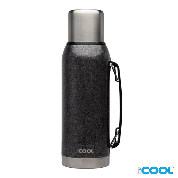 iCOOL® Silverton Double Wall Vacuum Insulated Stainless Steel Water Bottle, 34oz.