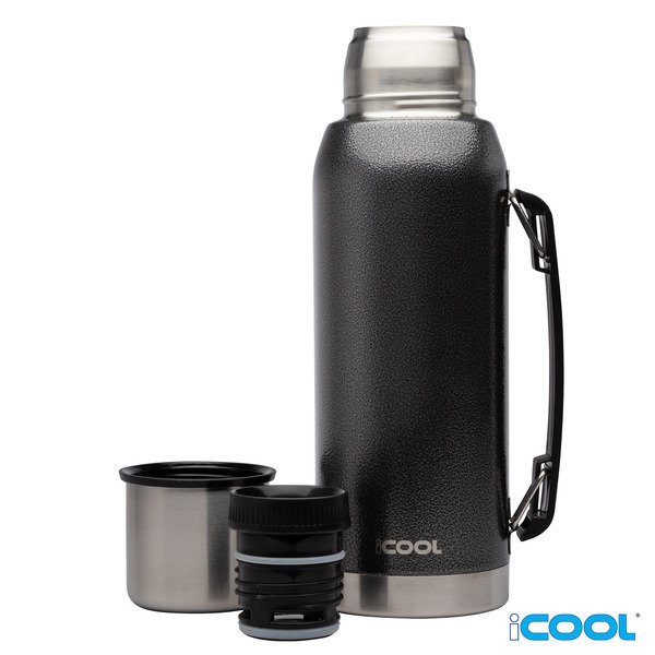 iCOOL® Silverton Double Wall Vacuum Insulated Stainless Steel Water Bottle, 34oz.