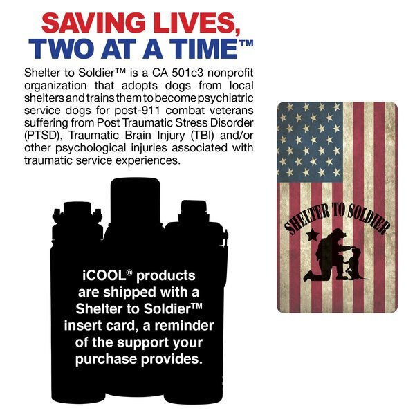 iCOOL® Durango Double Wall Stainless Steel Water Bottle, 40oz.