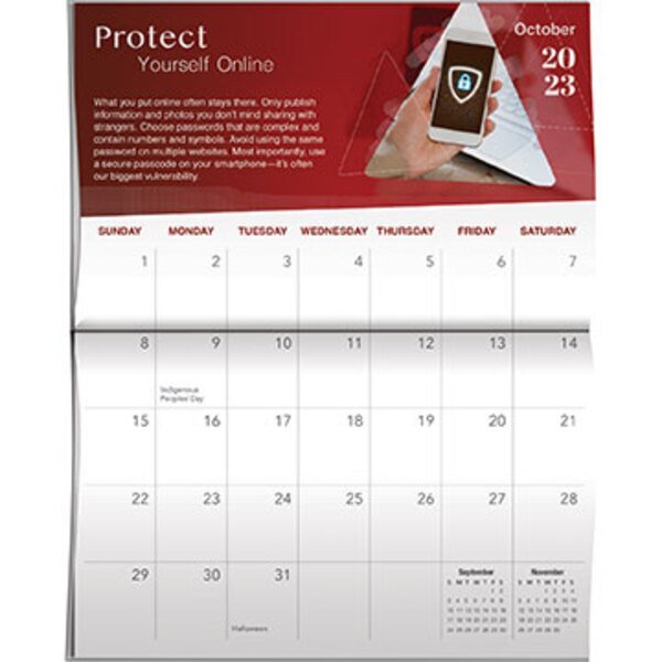 Safety Tips Pocket Calendar 2025