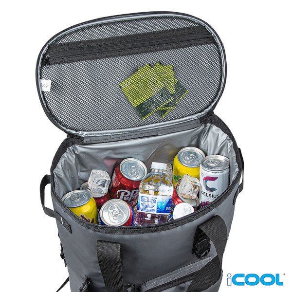 iCOOL® Paradise Tarpaulin 40-Can Backpack Cooler