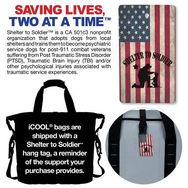 iCOOL® Paradise Tarpaulin 40-Can Backpack Cooler