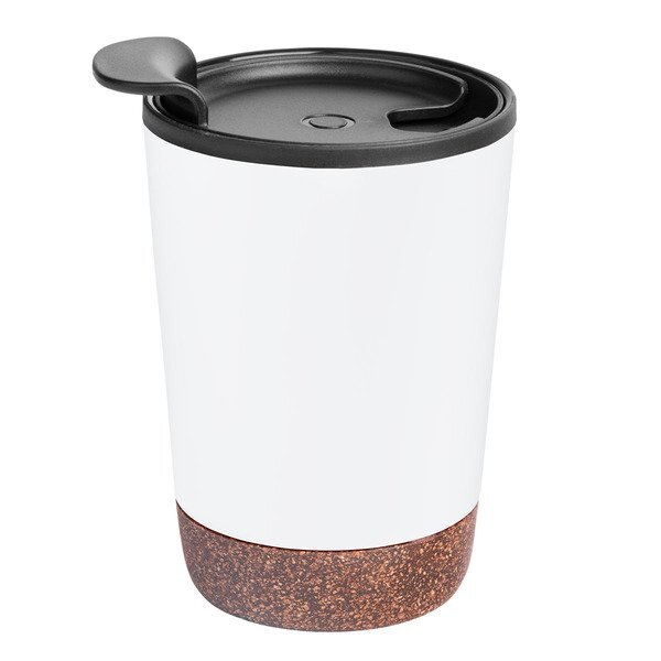 Zoe Stainless Steel Tumbler w/ Cork Base, 10oz.