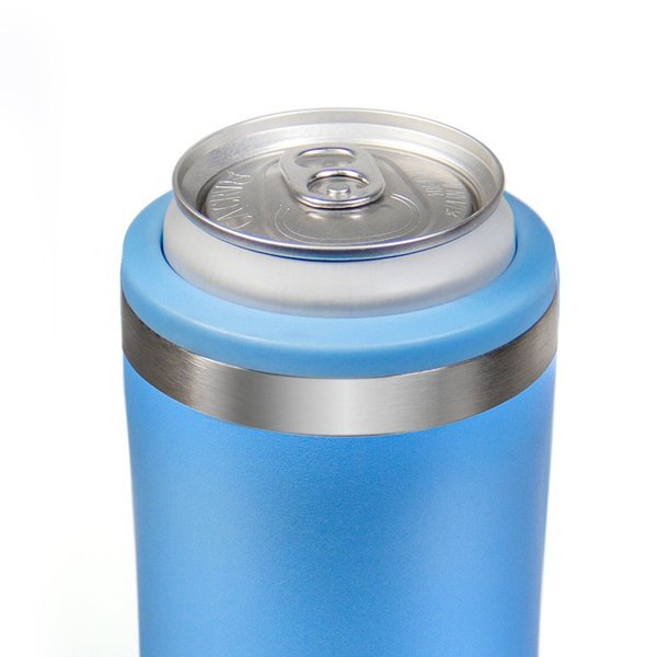 Liquid Fusion® Double Wall Stainless Steel Skinny Can Cooler, 12oz.