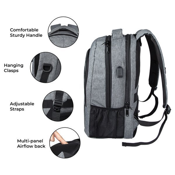 Metro Travel Polyester Laptop Backpack