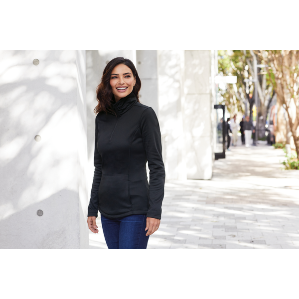 Port Authority® Smooth Fleece Ladies' 1/4 Zip