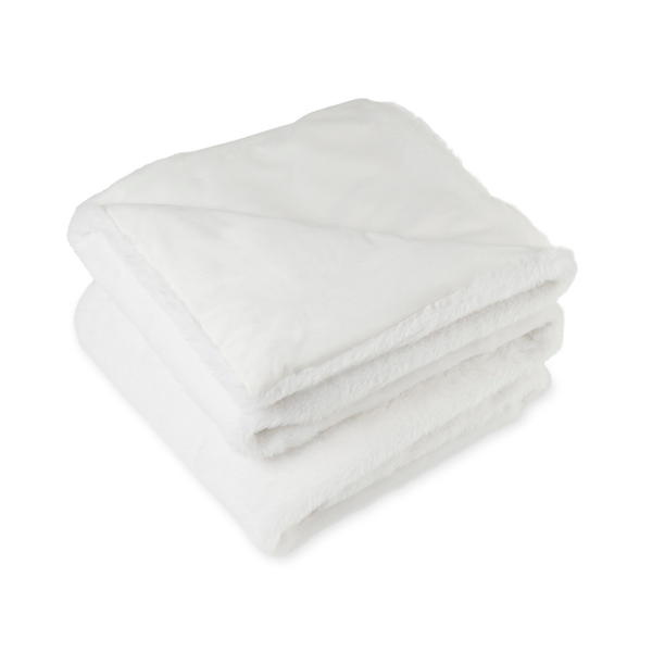 Luxe Faux Fur Throw Blanket, 50" x 70"