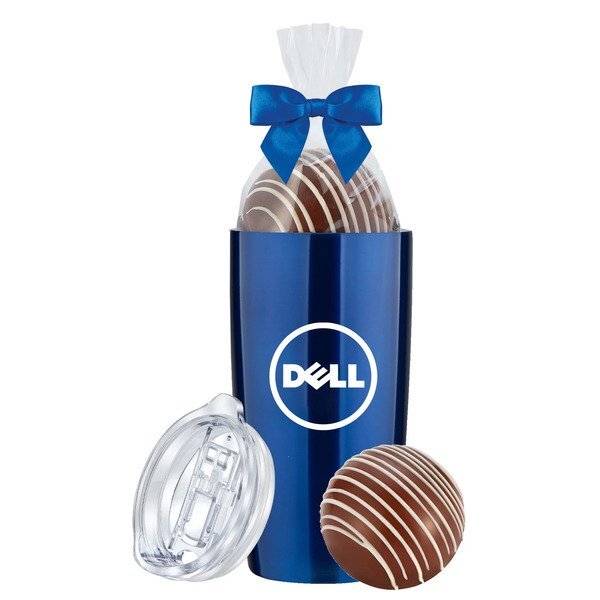 Classic Milk Hot Chocolate Bomb & Straight Tumbler Gift Set
