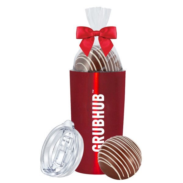 Classic Milk Hot Chocolate Bomb & Straight Tumbler Gift Set