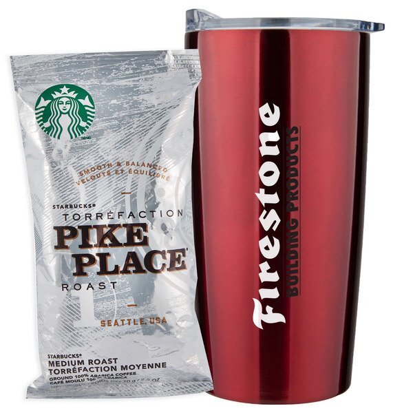 Starbucks® Pike Place Ground Coffee & Straight Tumbler Gift Set