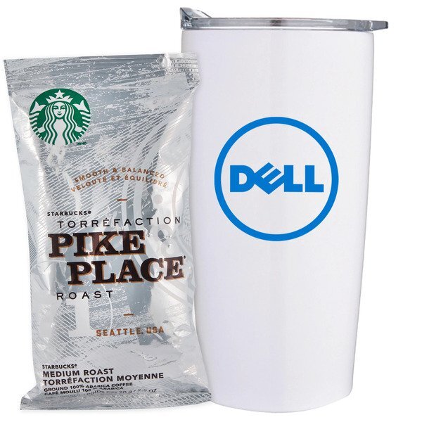 Starbucks® Pike Place Ground Coffee & Straight Tumbler Gift Set