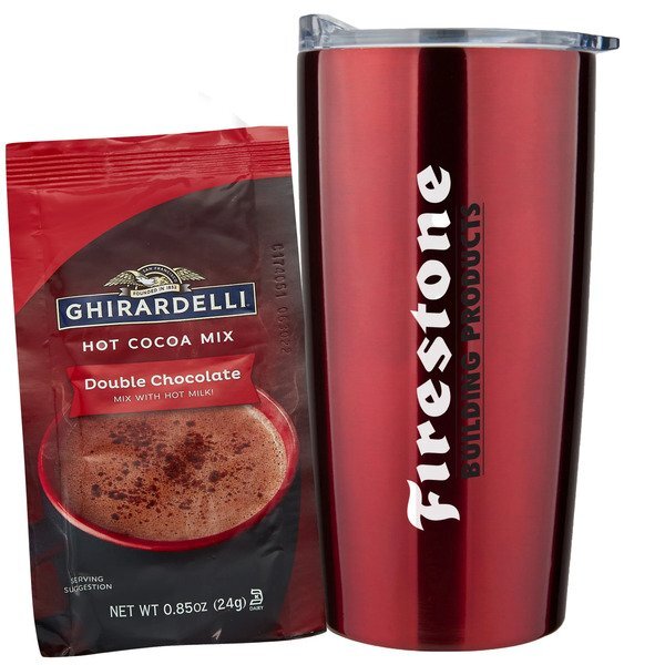 Ghirardelli® Hot Chocolate & Straight Tumbler Gift Set