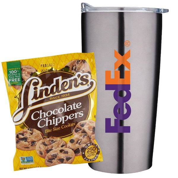 Linden's® Cookies & Straight Tumbler Gift Set