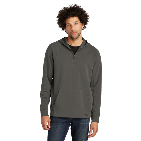 New Era® STS Cotton/Poly 1/4 Zip Men's Hoodie