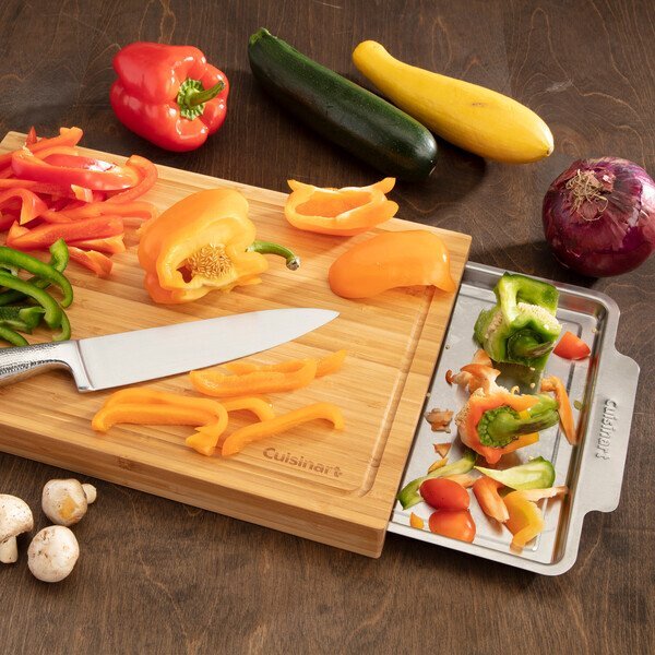 Cuisinart® BBQ Bamboo Cutting Board w/ Hidden Tray
