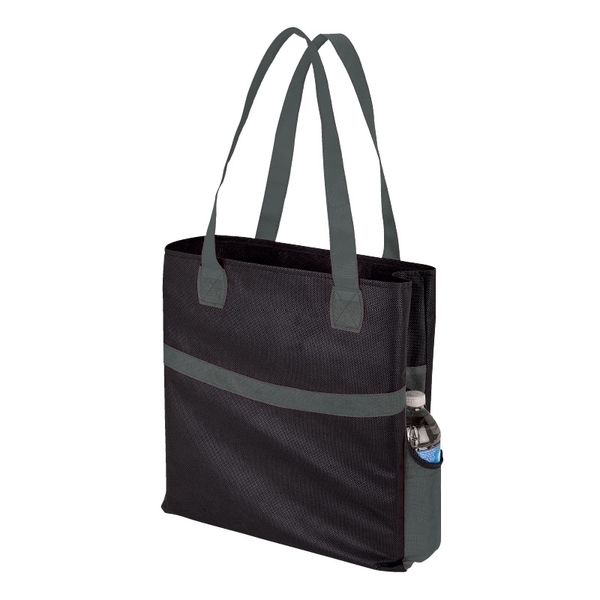 Swoop Color Accent Non-Woven Tote Bag