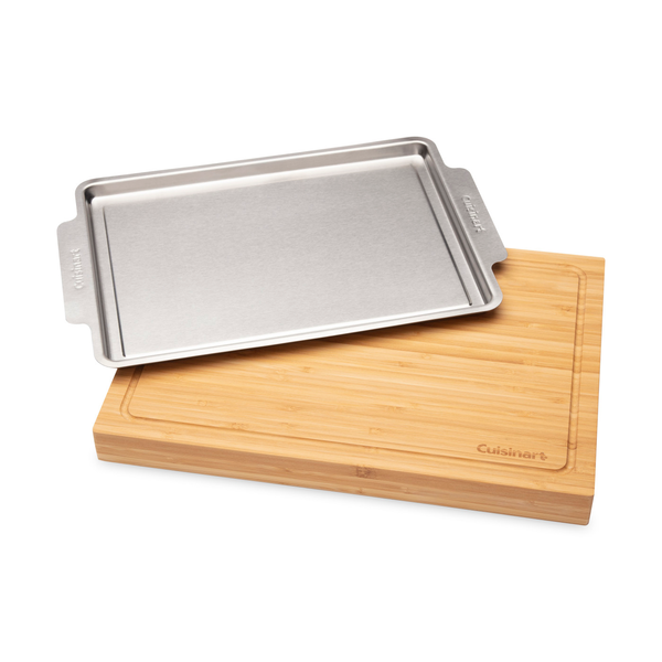 Cuisinart® BBQ Bamboo Cutting Board w/ Hidden Tray