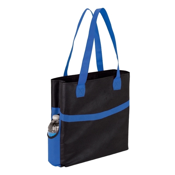 Swoop Color Accent Non-Woven Tote Bag