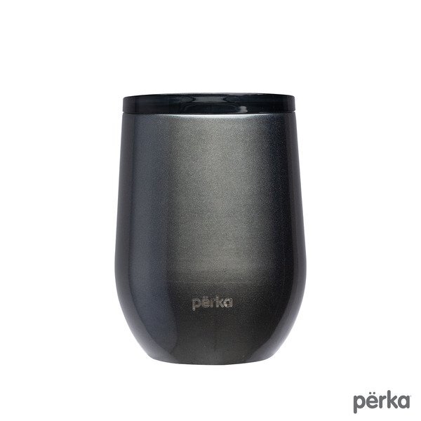 Perka® Taylor Double Wall Stainless Steel Wine Mug, 12oz.