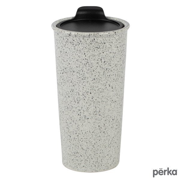 Perka® Salento Double Wall Ceramic Tumbler, 14oz.