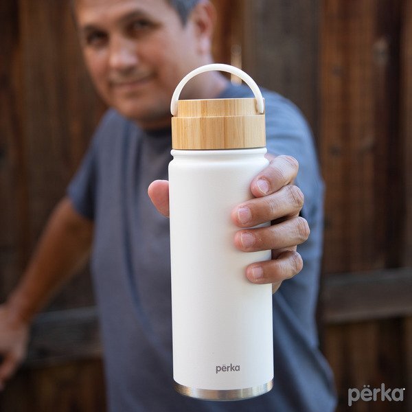 Perka® Lennox Double Wall Stainless Steel Water Bottle, 18oz.