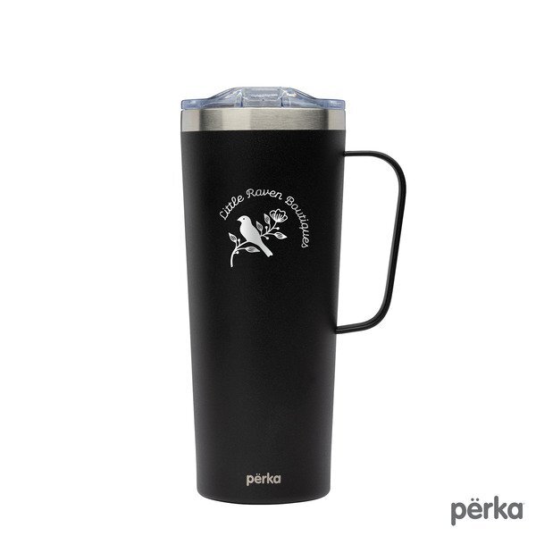 Perka® Winston Double Wall Stainless Steel Travel Mug, 28oz.