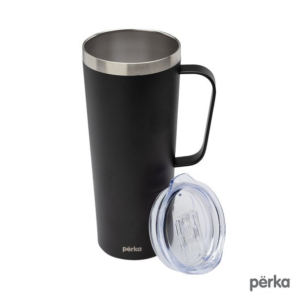 Perka® Winston Double Wall Stainless Steel Travel Mug, 28oz.
